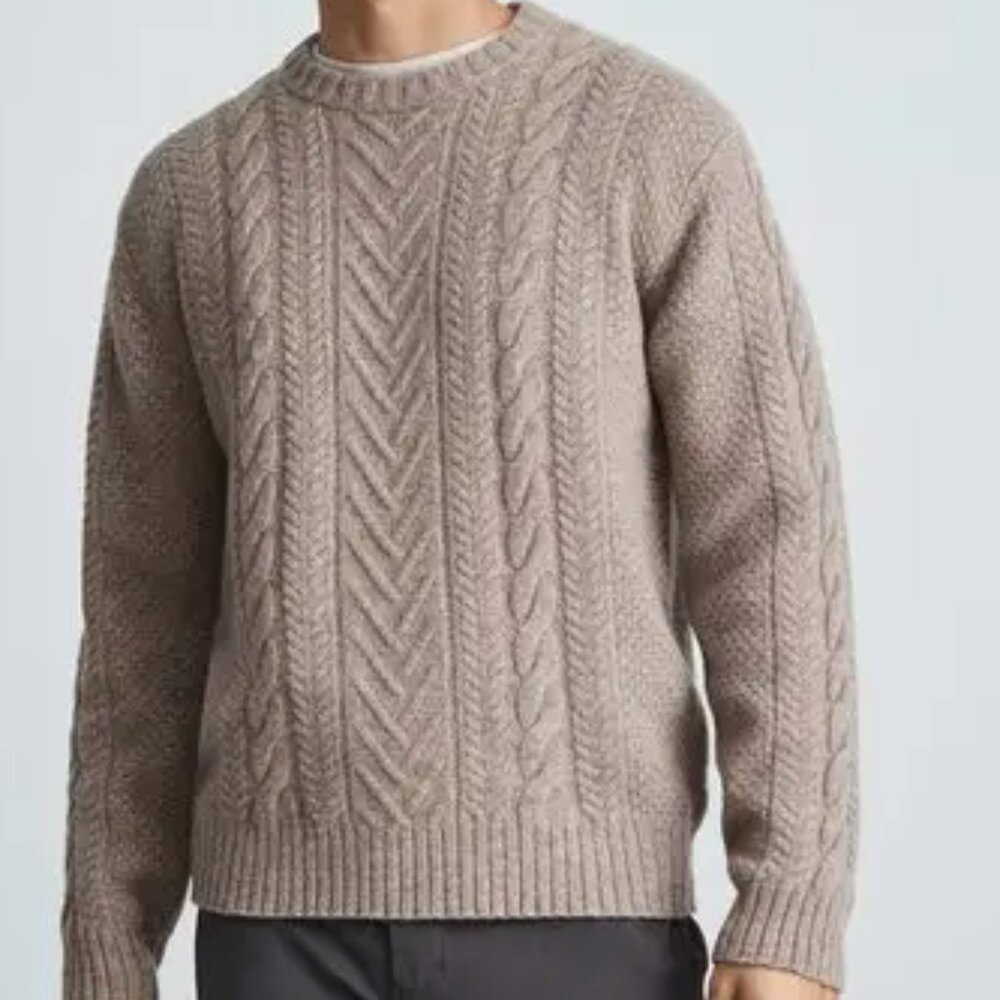 NEW Everlane Merino Wool Cable Sweater Antler Size M! EXTREMELY RARE!!!
